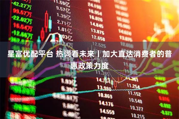 星富优配平台 热词看未来丨加大直达消费者的普惠政策力度